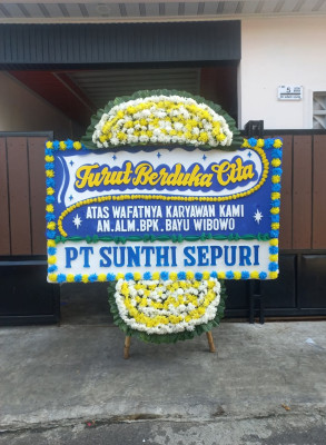 Papan Bunga Duka di Gamelia