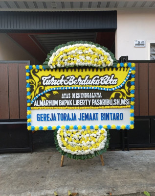 Papan Bunga Duka di Gamelia